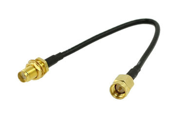 SMA weibliche rechtwinklige Rf-Kabel-Verbindungsstück-Schutzwand zu SMA-Mann RG58 50cm